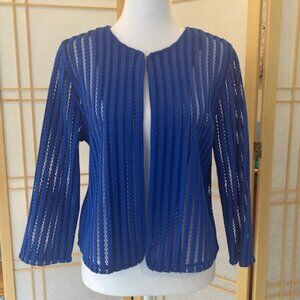 Cobalt Blue Weavz Mesh Top - Size S